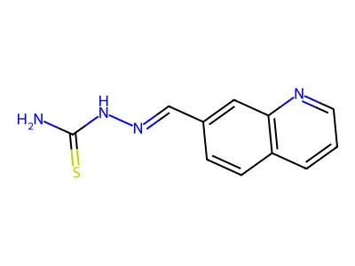 (Quinolin-7-ylmethylideneamino)thiourea structure