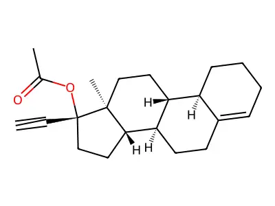 Lynestrenol acetate structure