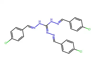 Carbonohydrazonic dihydrazide, tris[(4-chlorophenyl)methylene]- structure