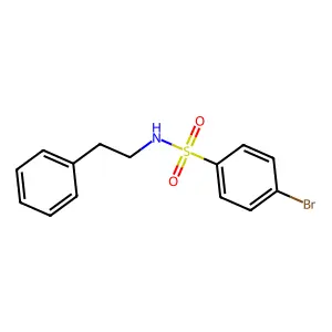 4-bromo-N-(2-phenylethyl)benzenesulfonamide structure
