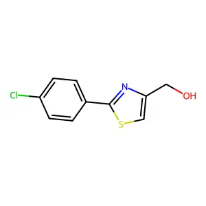 [2-(4-Chlorophenyl)-1,3-thiazol-4-yl]methanol structure