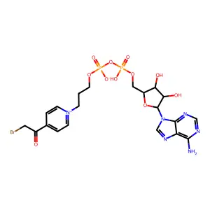 (3-(4-Bromoacetylpyridinio)propyl)adenosine pyrophosphate structure