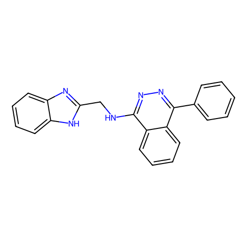 N-(1H-benzimidazol-2-ylmethyl)-4-phenylphthalazin-1-amine structure