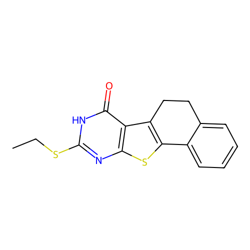 9-Ethylsulfanyl-5,8-dihydro-6H-11-thia-8,10-diaza-benzo[a]fluoren-7-one structure