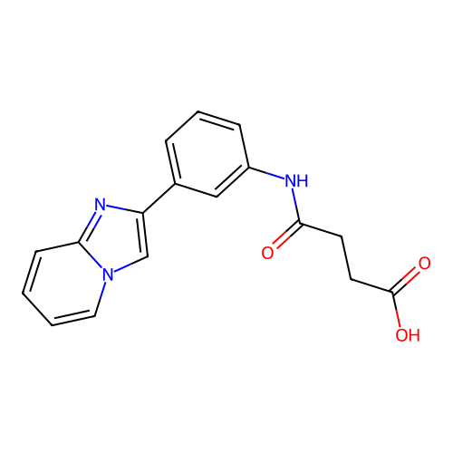 4-((3-(Imidazo[1,2-a]pyridin-2-yl)phenyl)amino)-4-oxobutanoic acid structure