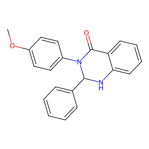 3-(4-Methoxyphenyl)-2-phenyl-1,2-dihydroquinazolin-4-one structure