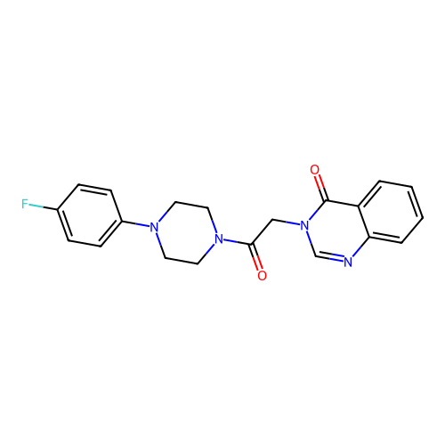 3-(2-(4-(4-fluorophenyl)piperazin-1-yl)-2-oxoethyl)quinazolin-4(3H)-one structure
