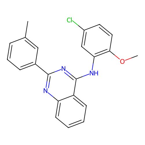 (5-Chloro-2-methoxyphenyl)[2-(3-methylphenyl)quinazolin-4-yl]amine structure