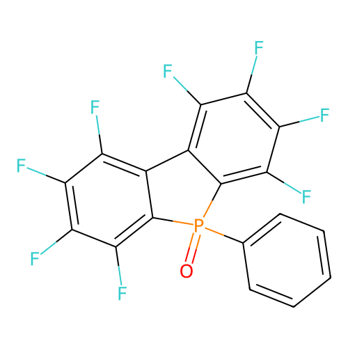 5H-Dibenzophosphole, 1,2,3,4,6,7,8,9-octafluoro-5-phenyl-, 5-oxide structure