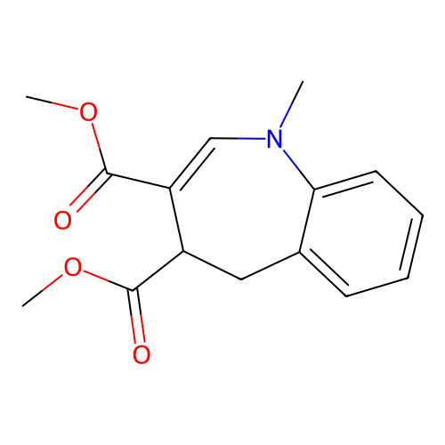 1H-1-Benzazepine-3,4-dicarboxylic acid, 4,5-dihydro-1-methyl-, dimethyl ester structure