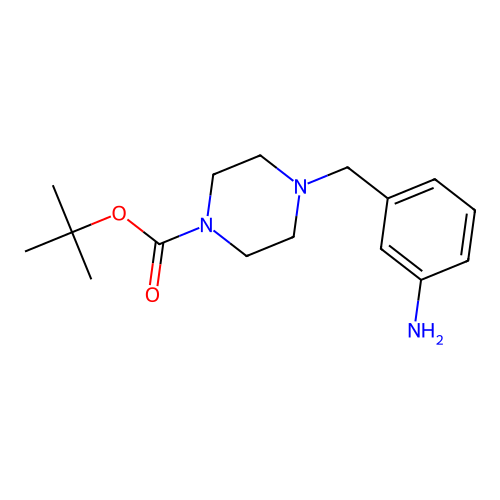 tert-Butyl 4-(3-Aminobenzyl)piperazine-1-carboxylate structure