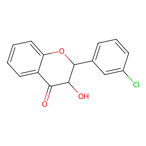 3-Hydroxy-3'-chloroflavanone structure