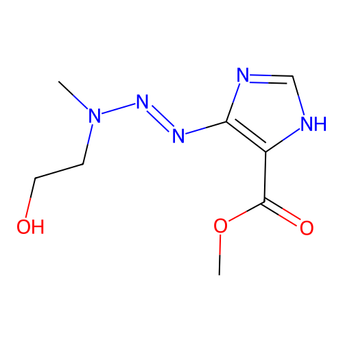 methyl 4-[[2-hydroxyethyl(methyl)amino]diazenyl]-1H-imidazole-5-carboxylate structure