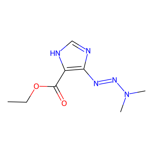 ethyl 4-(dimethylaminodiazenyl)-1H-imidazole-5-carboxylate structure