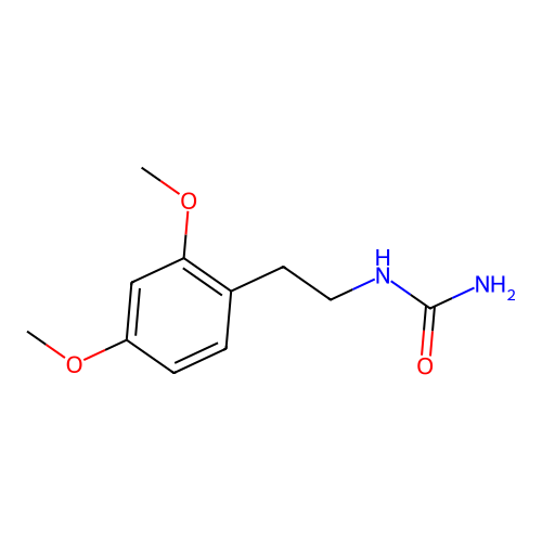 Urea, (2,4-dimethoxyphenethyl)- structure
