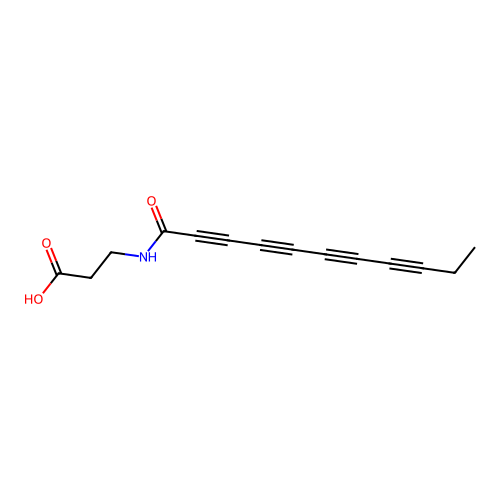 beta-Alanine, N-(1-oxo-2,4,6,8-undecatetraynyl)- structure