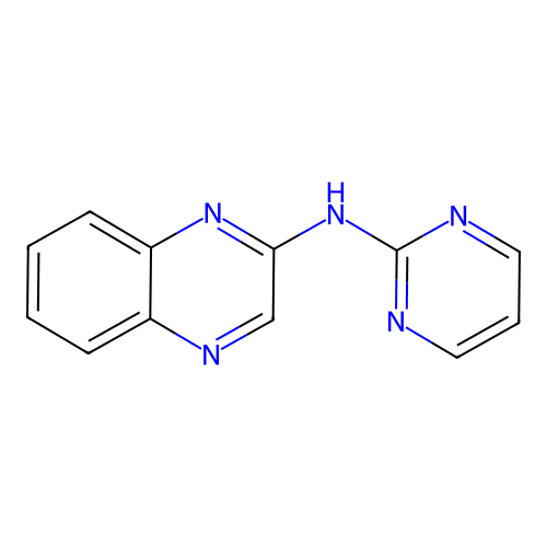 N-2-Pyrimidinyl-2-quinoxalinamine structure