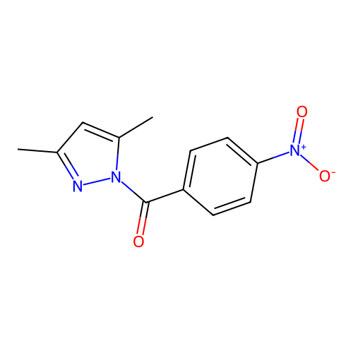 3,5-Dimethylpyrazolyl 4-nitrophenyl ketone structure