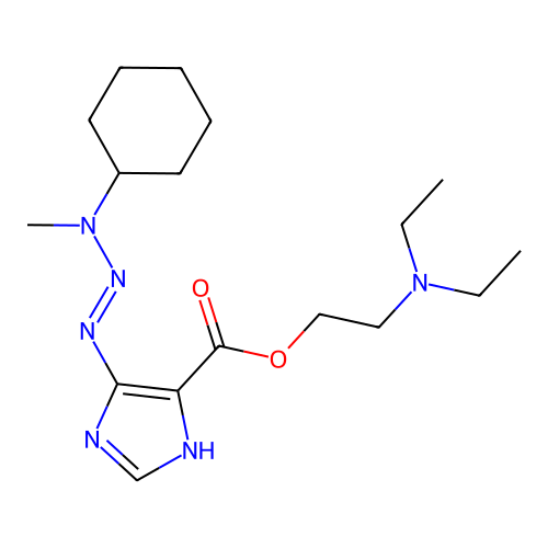 2-(diethylamino)ethyl (5E)-5-[[cyclohexyl(methyl)amino]hydra structure