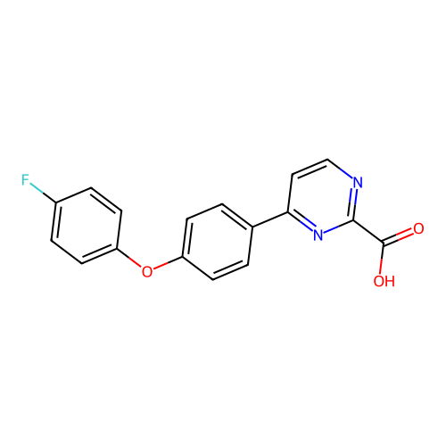 4-[4-(4-fluorophenoxy)phenyl]pyrimidine-2-carboxylic Acid structure