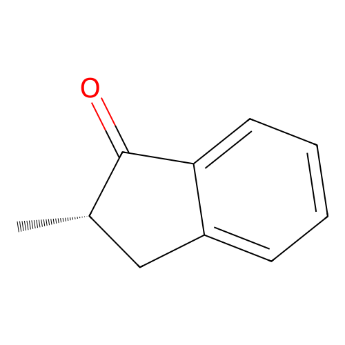 2-Methylindanone, (S)- structure