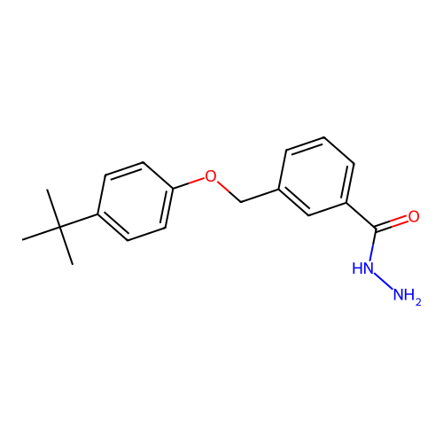 3-[(4-Tert-butylphenoxy)methyl]benzohydrazide structure