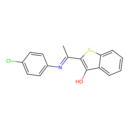2-{[(4-Chlorophenyl)amino]ethylidene}benzo[b]thiophen-3-one structure