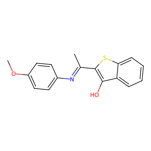(2Z)-2-[1-(4-methoxyanilino)ethylidene]-1-benzothiophen-3-one structure