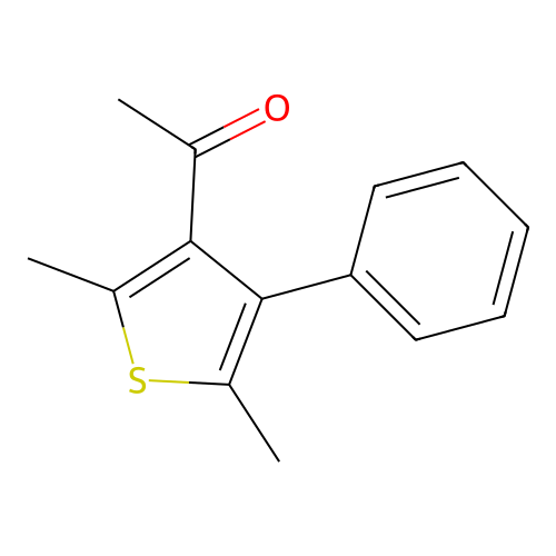 1-(2,5-Dimethyl-4-phenyl-3-thienyl)ethanone structure