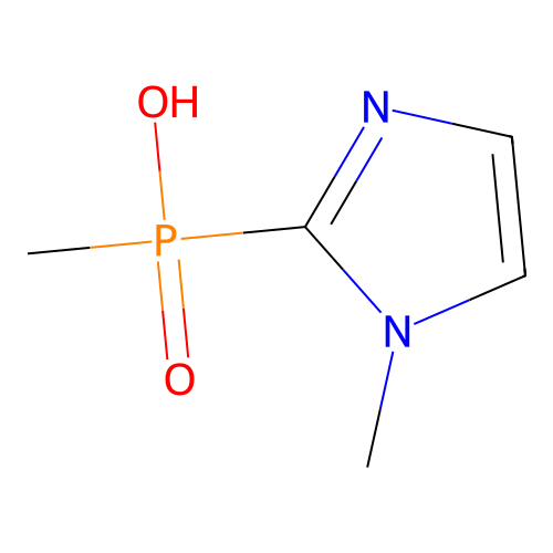 Methyl-(1-methylimidazol-2-yl)phosphinic acid structure