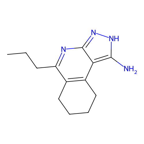 5-propyl-6,7,8,9-tetrahydro-3H-pyrazolo[3,4-c]isoquinolin-1-amine structure