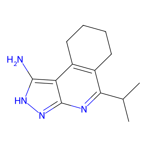 5-propan-2-yl-6,7,8,9-tetrahydro-2H-pyrazolo[3,4-c]isoquinolin-1-amine structure