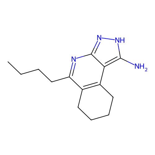 5-butyl-6,7,8,9-tetrahydro-3H-pyrazolo[3,4-c]isoquinolin-1-amine structure