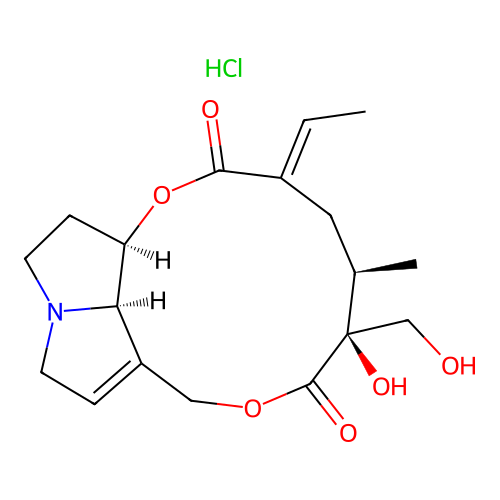 Retrorsine, hydrochloride structure