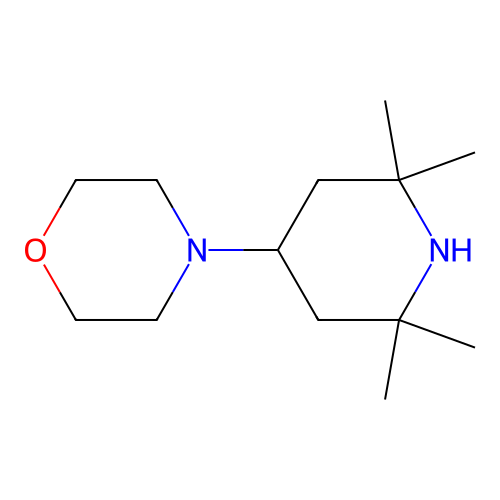 4-(2,2,6,6-Tetramethylpiperidin-4-yl)morpholine structure