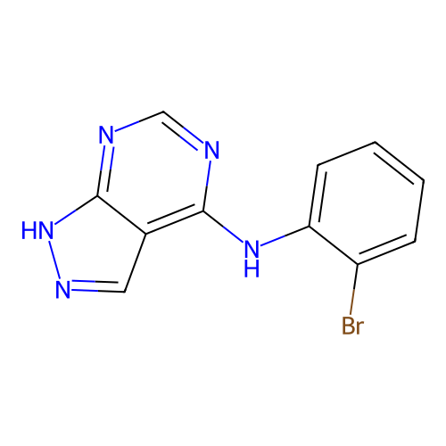 N-(2-bromophenyl)-1H-pyrazolo[3,4-d]pyrimidin-4-amine structure