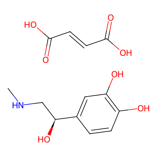 Epinephrine maleate structure