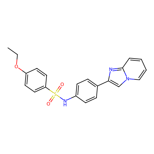 4-ethoxy-N-(4-(imidazo[1,2-a]pyridin-2-yl)phenyl)benzenesulfonamide structure