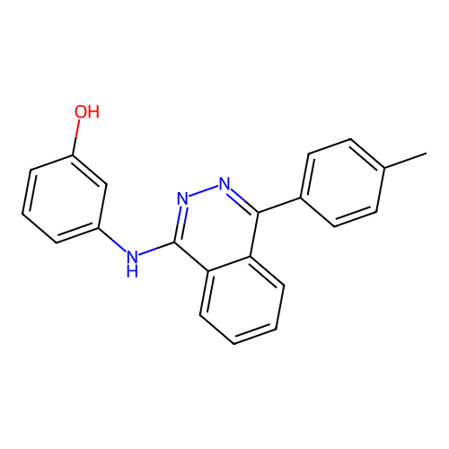 3-{[4-(4-Methylphenyl)phthalazin-1-yl]amino}phenol structure