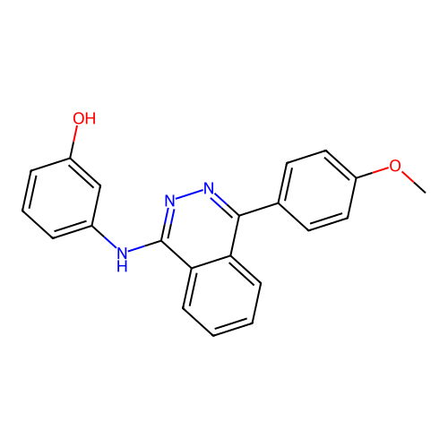 3-((4-(4-Methoxyphenyl)phthalazin-1-yl)amino)phenol structure
