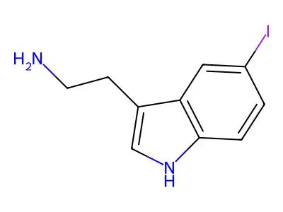 2-(5-iodo-1H-indol-3-yl)ethanamine structure