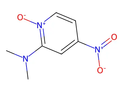 N,N-dimethyl-4-nitro-2-pyridinamine 1-oxide structure