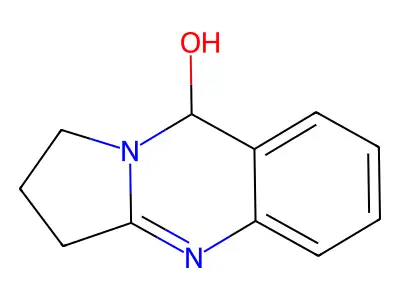 1,2,3,9-Tetrahydropyrrolo(2,1-b)quinazolin-9-ol structure