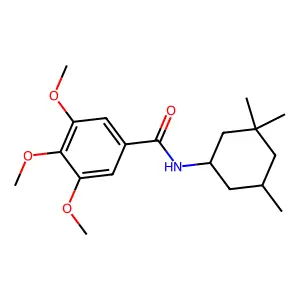 3,4,5-trimethoxy-N-(3,3,5-trimethylcyclohexyl)benzamide structure