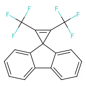 1,2-Bis(trifluoromethyl)spiro[cyclopropene-3,9'-fluorene] structure
