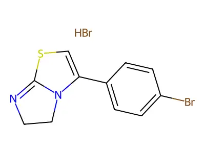 3-(4-Bromophenyl)-5,6-dihydroimidazo[2,1-b][1,3]thiazole structure