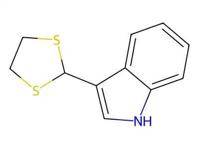 3-(1,3-二硫杂环戊烷-2-基)吲哚 structure