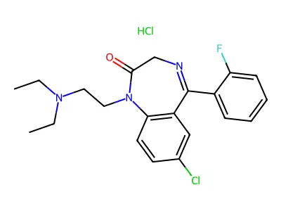 Flurazepam Monohydrochloride structure