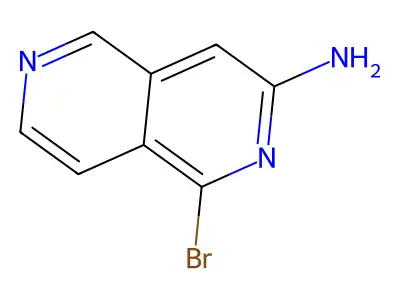 3-Amino-1-bromo-2,6-naphthyridine structure