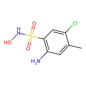 2-Amino-5-chloro-N-hydroxy-4-methylbenzene-1-sulfonamide structure